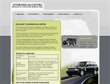 Tablet Screenshot of inverness4x4centre.co.uk